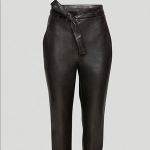 Never worn Aritzia Babaton Vegan Leather Belted Pants